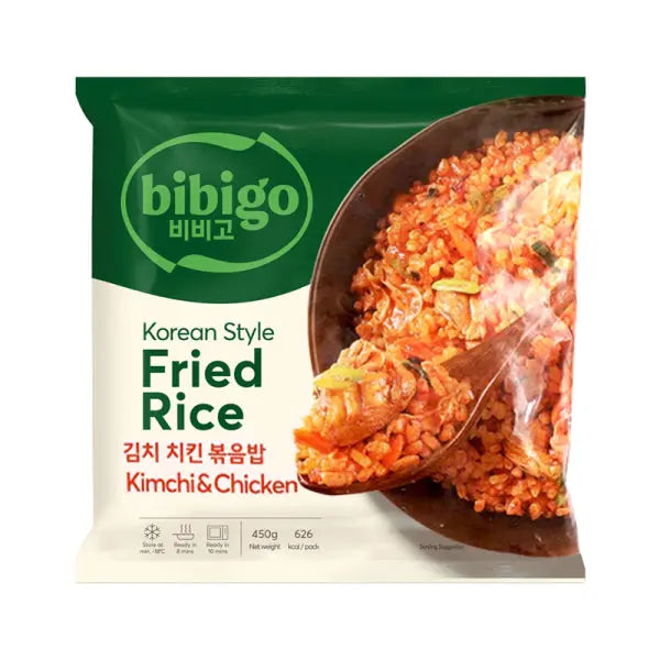 Bibigo Korean Style Fried Rice BBQ Chicken 450g/ Bibigo Korejas stila cepti rīsi ar BBQ vistas gaļu 450g - Oishii Asian Mart
