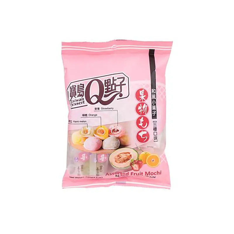 Q Assorted Fruit mini Mochi TW/ Q Mini mochi asorti - Oishii Asian Mart