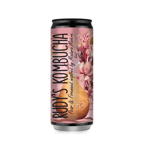 RUDY'S KOMBUCHA Pear 330ml/ RUDY'S KOMBUCHA Bumbieru 330ml (Honkonga) Rudy