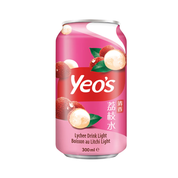 YEO's Lychee Drink Light 300ml/ YEO's ličiju dzēriens Light 300ml (Malaisija) Oishii Asian Mart