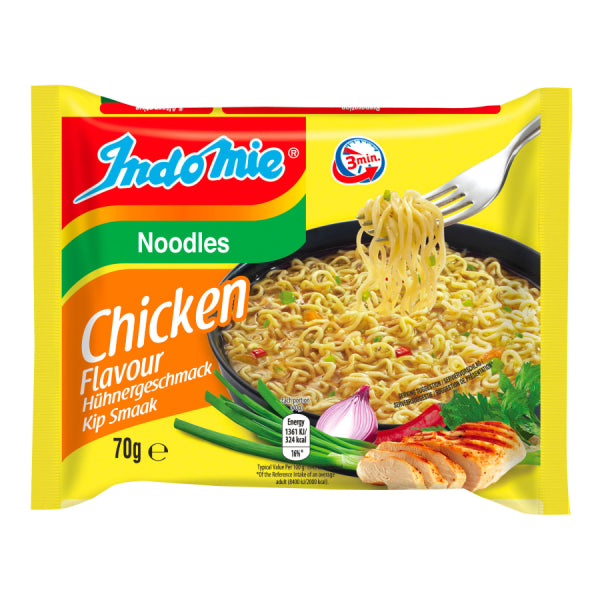 Indomie Instant Noodle Soup - Chicken Flavour 70g/ Indomie Nūdeles Vistas Garša 70g (Indonēzija) INDOMIE Serbien