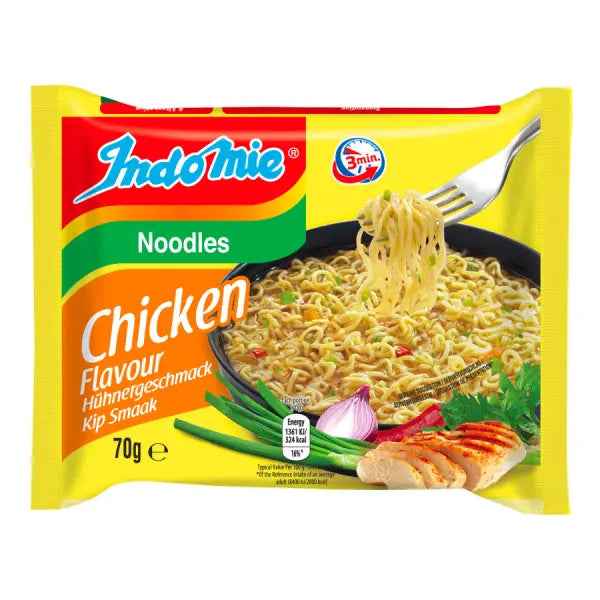 Indomie Noodle Chicken Flavour 70g/ Indomie Nūdeles Vistas 70g