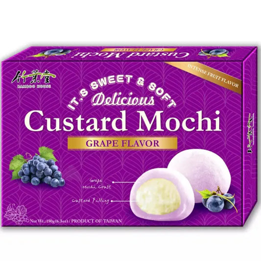 BH Custard Grape Mochi 180g/ BH Vīnogu krēma moči 180g BAMBOO HOUSE