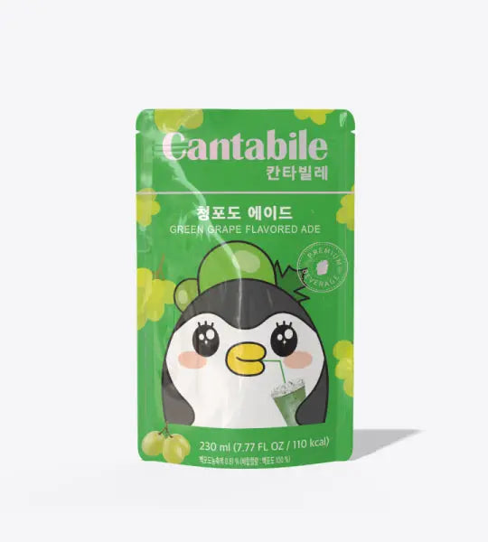 CANTABILE Green Grape 230ml/ CANTABILE zaļo vīnogu dzēriens 230ml (Koreja) CANTABILE