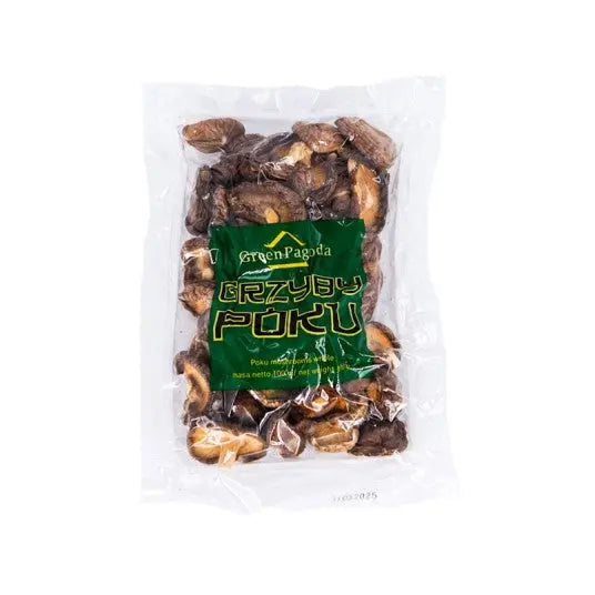 Green Pagoda Shiitake mushrooms 100g/ Green Pagoda Šitaki sēnes 100g (ĶĪNA) Green Pagoda
