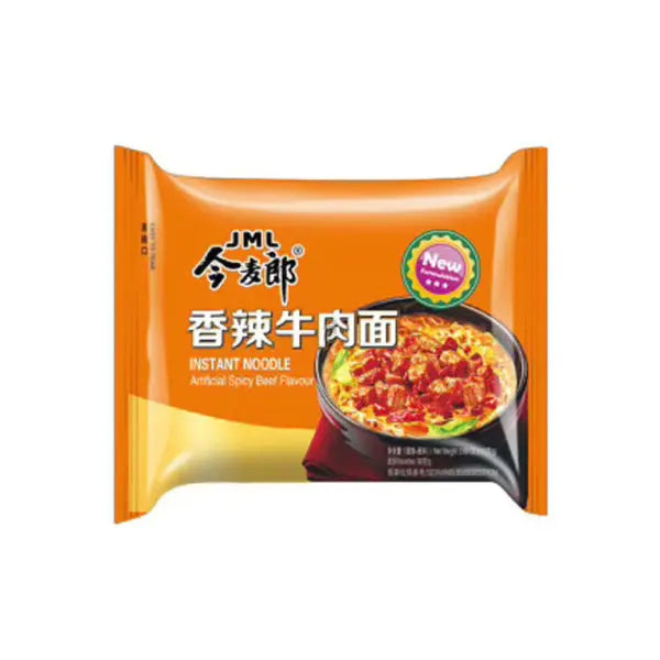 JML Noodle Spicy Beef 110g/ JML Nūdeles ar Pikantu Liellopu garšu 110g (ĶĪNA) Oishii Asian Mart