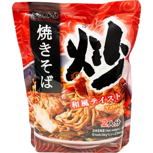 Youmi Yaki Soba Noodle 480g/ Youmi Yaki Soba nūdeles 480g (Ķīna) Youmi