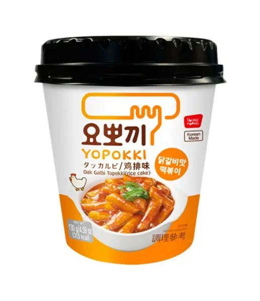 Yopokki Topokki Dak Galbi Cup 130g/ Yopokki Topokki Dak Galbi kausiņā 130g (KOREJA) YOUNG POONG