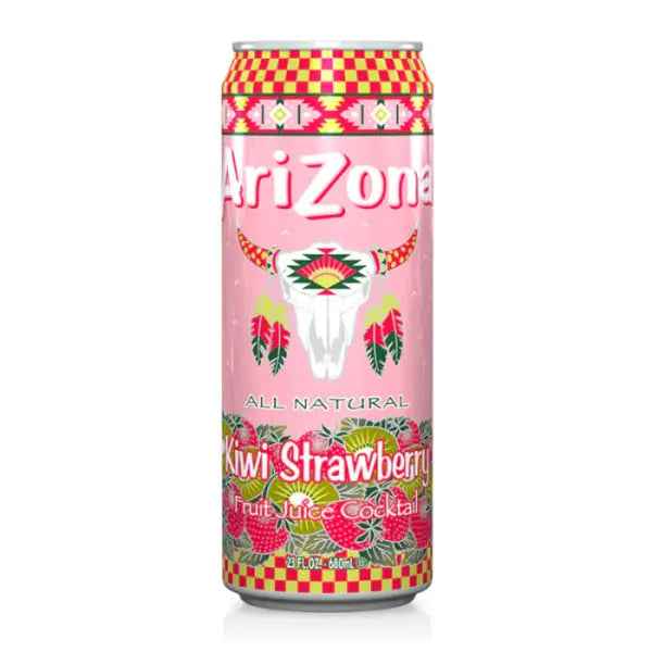 Arizona Juice Iced Tea Kiwi-Strawberry 650ml/ Arizona sulas ledus tēja kivi-zemeņu 650ml