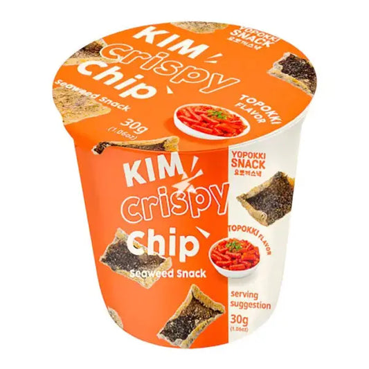 Yopokki Kim kraukšķīgās čipsu tipa Topokki jūraszāļu uzkoda 30 g (Koreja) Kim