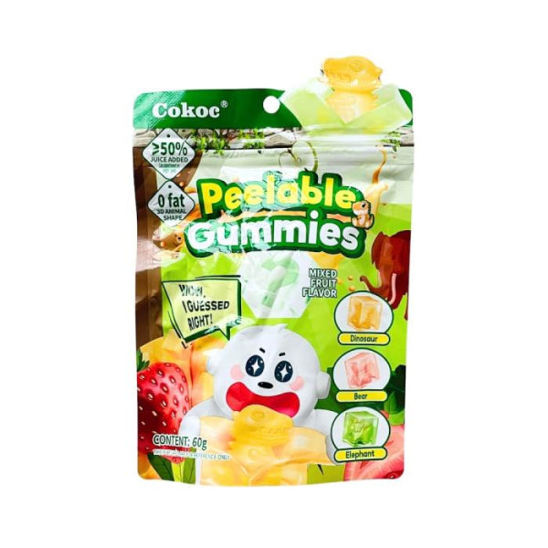 Cokoc mizu noņemamās gumijas ar jaukto augļu garšu 60 g (Ķīna) Cokoc
