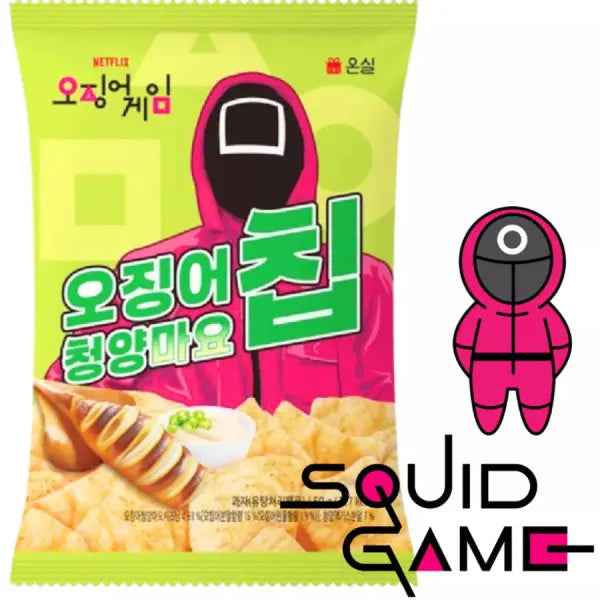 Squid Game Cheongyang Mayonnaise Snack 50g/ Squid Game Čonjanas majonēzes uzkoda 50g