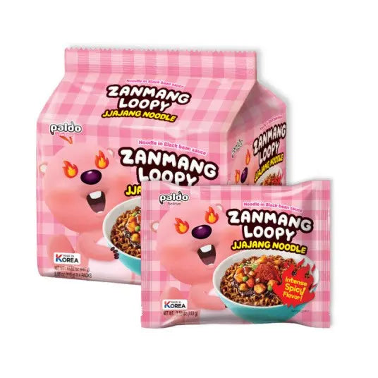 Paldo ZANMANG Loopy Spicy Noodle 110g/ Paldo ZANMANG Loopy pikantās nūdeles 110 g (KOREJA) PALDO