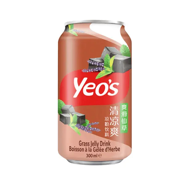 YEO'S Grass Jelly Drink 300ml/ YEO'S Zāļu želejas dzēriens 300ml (MALAIZIJA) Yeo's