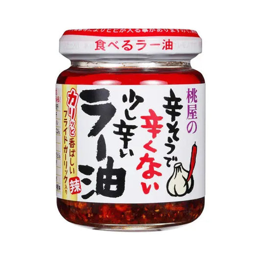 Momoya Garlic Chilli Oil 110g/ Momoya ķiploku un čili eļļa 110 g (JAPĀNA) Momoya