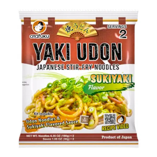 Sukiyaki Yaki Udon 2 portions 420g/ Sukijaki ceptās udona 2 porcijas 420g (JAPĀNA) Otafuku
