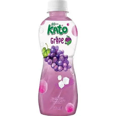 KATO Vīnogu sulas dzēriens ar Nata de Coco 320 ml (TAIZEME) Oishii Asian Mart