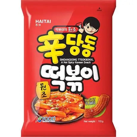 HAITAI Topokki Snack 110g/ HAITAI Topokki uzkoda 110 g (KOREJA) Haitai