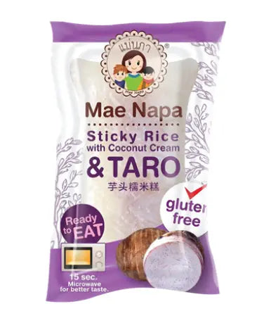 MN Glutinous Rice Coconut Taro 80G/ Lipīgie rīsi ar kokosriekstu un taro 80 g (TAIZEME) MAE NAPA