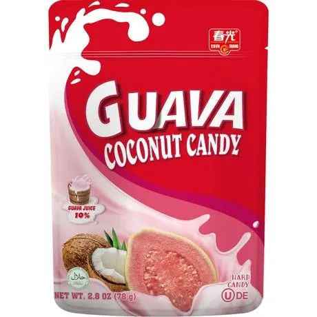 CHUN GUANG Guava Coconut Candy 78G/ CHUN GUANG guavas un kokosriekstu konfektes 78g