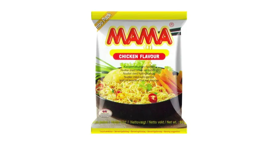 MAMA Chicken Noodle 90g/ MAMA vistas garšas nūdeles 90 g (TAIZEME) MAMA