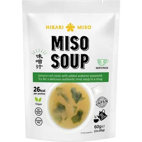 HIKARI MISO Miso Soup 60g/ HIKARI MISO miso zupa 60g Oishii Asian Mart