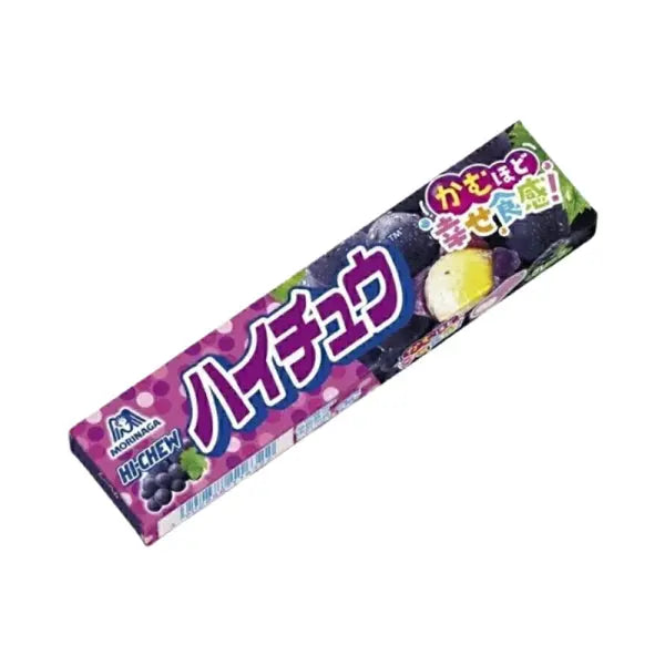 MORINAGA Hi-Chew Grape Gummies/ MORINAGA Hi-Chew vīnogu gumijkonfektes (JAPĀNA) Morinaga