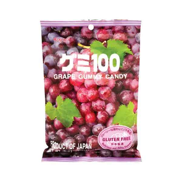 KASUGAI Grape Gummy Candy 102g/ KASUGAI vīnogu košļājamās konfektes 102 g