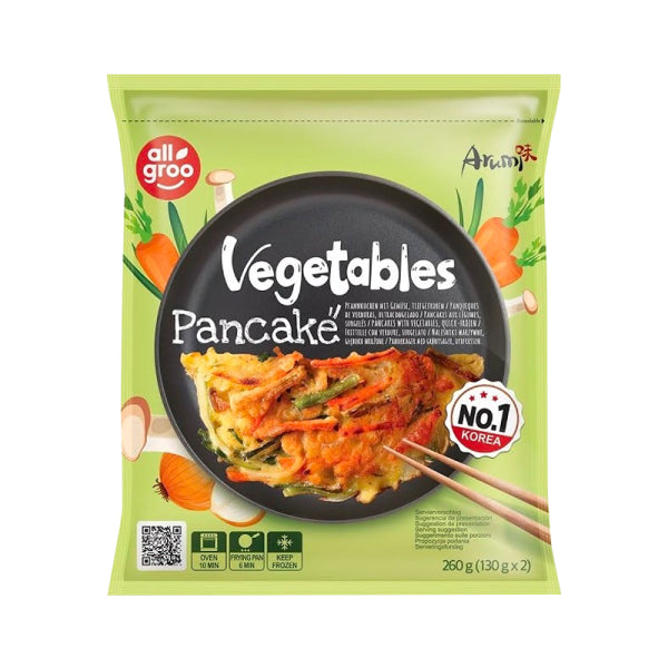 ALLGROO Vegetanle Pancakes 260g / ALLGROO kimči pankūkas 260 g (KOREJA) Oishii Asian Mart