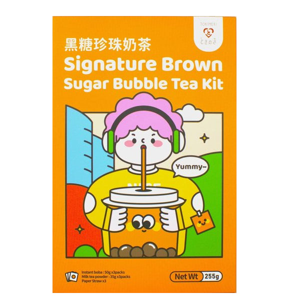 Tokimeki Cocoa Mocha Bubble Tea Kit/ Tokimeki kakao-moka burbuļtējas komplekts (TAIVĀNA) Tokimeki