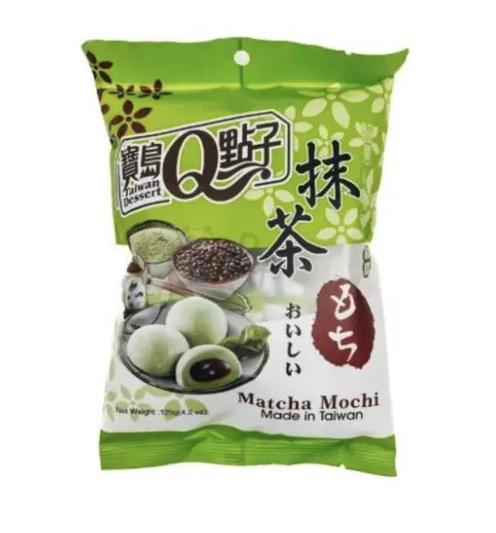 Q-Brand Mochi Matcha 120g/ Q-Brand moči ar mača garšu 120 g (TAIVĀNA) Q