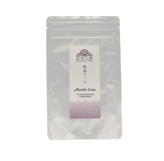 Miyako Tea Matcha Latte Vanilla Mix 100g/ Miyako tējas Matcha Latte vaniļas maisījums 100g (Japāna) Oishii Asian Mart