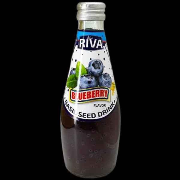 Riva Basil Seed Drink Bluberry 290ml/ Basila sēklu dzēriens ar melleņu garšu, 290ml