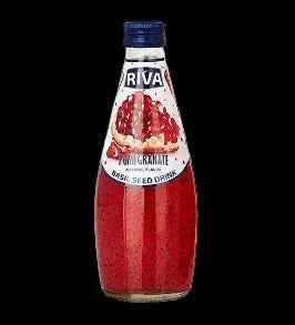 Riva Basil Seed Pomegranate 290ml/ Riva Baziliku Sēklu Dzēriens ar Granātābolu 290 ml