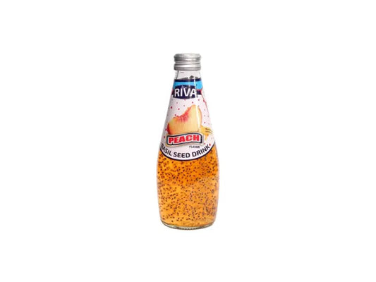 Riva Basil Seed Peach 290ml/ Riva Baziliku Sēklu Dzēriens ar Persiku Garšu 290 ml (Taizeme) Riva