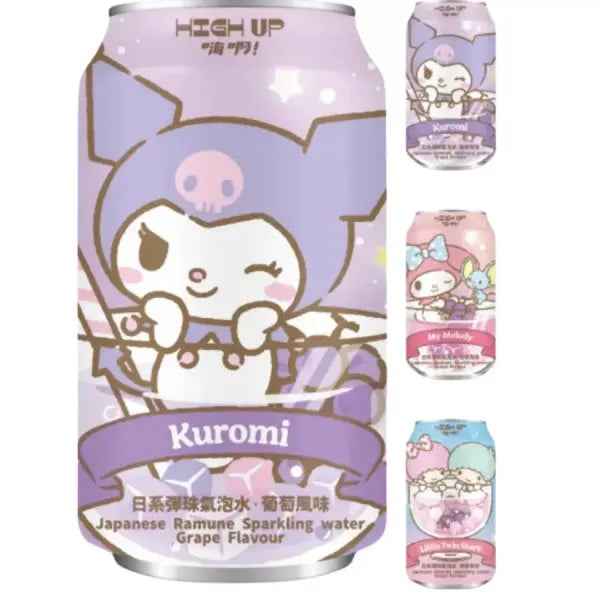 High Up Ramune Sanrio Vīnogu Gāzētais Ūdens 330 ml