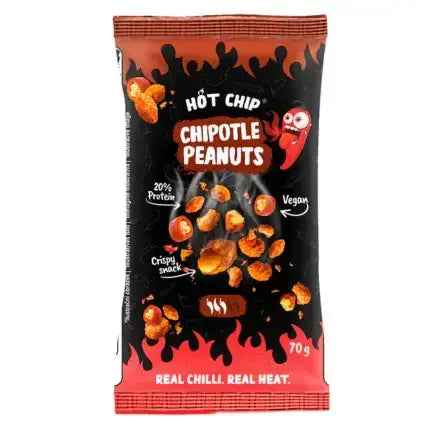 Crispy Peanuts Hot Chip Chipotle 70gr/ Crispy Peanuts Hot Chip Čipotle 70g
