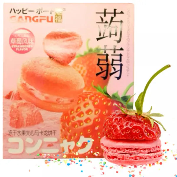GANGFU Konjac Zemeņu Makarūni 132g Gangfu