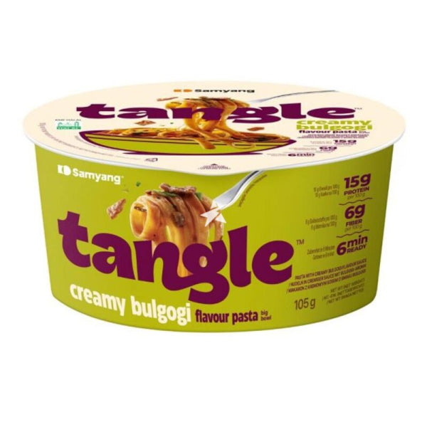 Samyang Tangle makaroni ar krēmīgu Bulgogi garšu (tase) Oishii Asian Mart