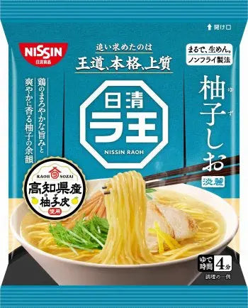 Nissin RAOH Yuzu Salt/ Nissin Raoh Instant Ramen Yuzu un sāls garša (Japāna) NISSIN