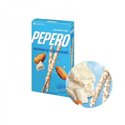 LOTTE Pepero Snowy Almond 32g/ LOTTE Pepero Sniega mandele 32g Lotte