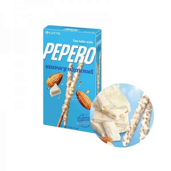 LOTTE Pepero Snowy Almond 32g/ LOTTE Pepero Sniega mandele 32g