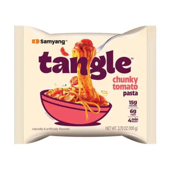 Samyang Tangle Pasta - Chunky Tomato, 105g / Samyang Tangle Nūdeles Tomātu Mērcē 105g