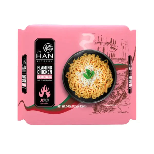 The Han Kitchen Flaming Chicken Carbonara (No Meat)/ Asā "Vistas" Karbonāra (bez gaļas) 135g The Han Kitchen