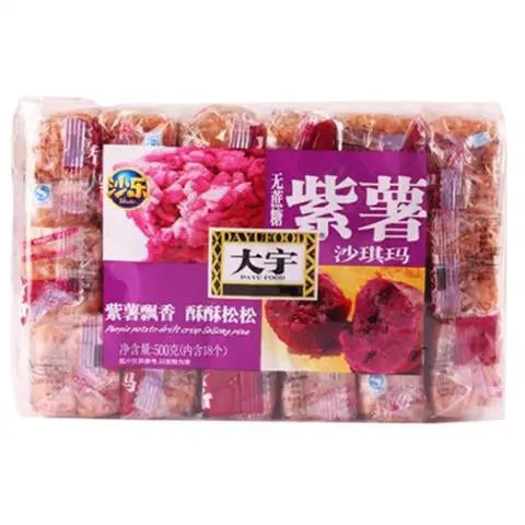 DY Sachima Purple Potato flavour 408g/ DY Sačima ar purpura kartupeļu garšu 408 g DY