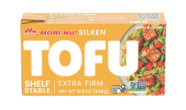 Mori-nu Silken style Tofu, extra firm, 308g/ Zīdainās konsistences tofu, īpaši stingrs, 308 g Mori-nu