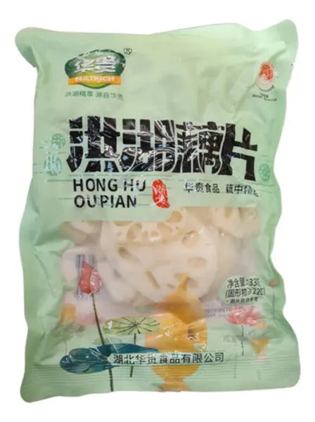 HuaGui Lotus Root Slices 330g/ HuaGui lotosa saknes šķēles 330 g Oishii Asian Mart