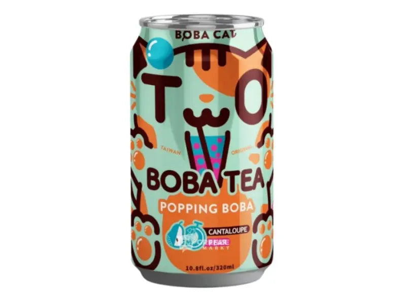 BC Augļainā kantalupes un bumbieru Popping Boba tēja 320 ml Boba Cat