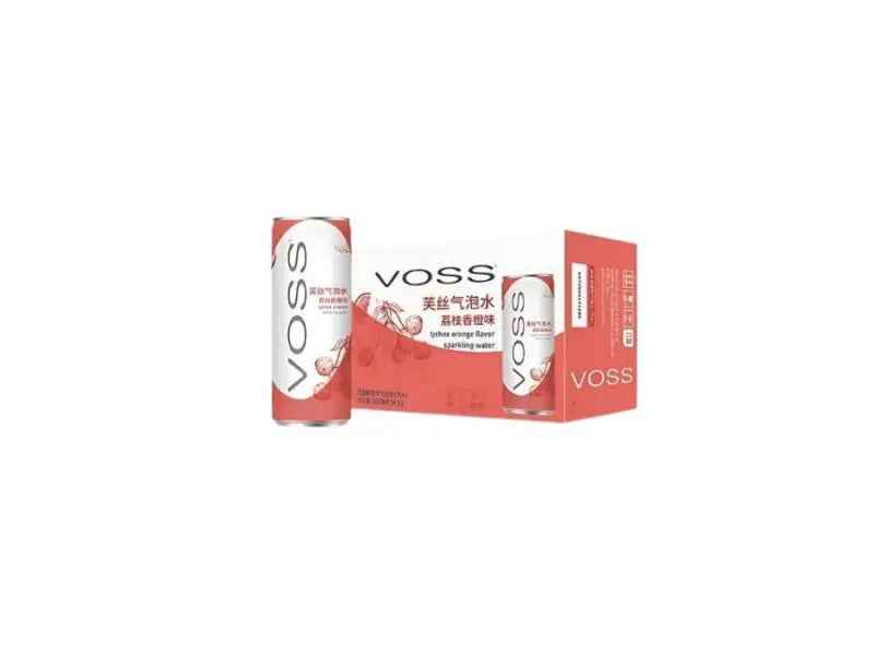 Voss Lychee & Orange Sparkling Drink 330ml/ Voss Ličī un Apelsīna Gāzēts Dzēriens 330 ml