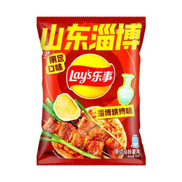 Lay's City Zibo Street-Style BBQ Limited Edition 70g/ Lay's City Zibo ielas stila BBQ Ierobežotā izlaiduma 70g